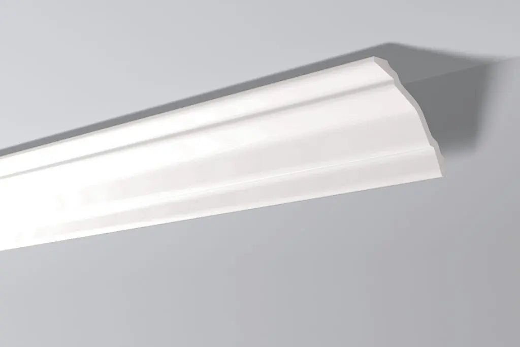 MIRANDA (WT24) 2M NMC Ceiling Coving on the light ceiling | DecorMania UK